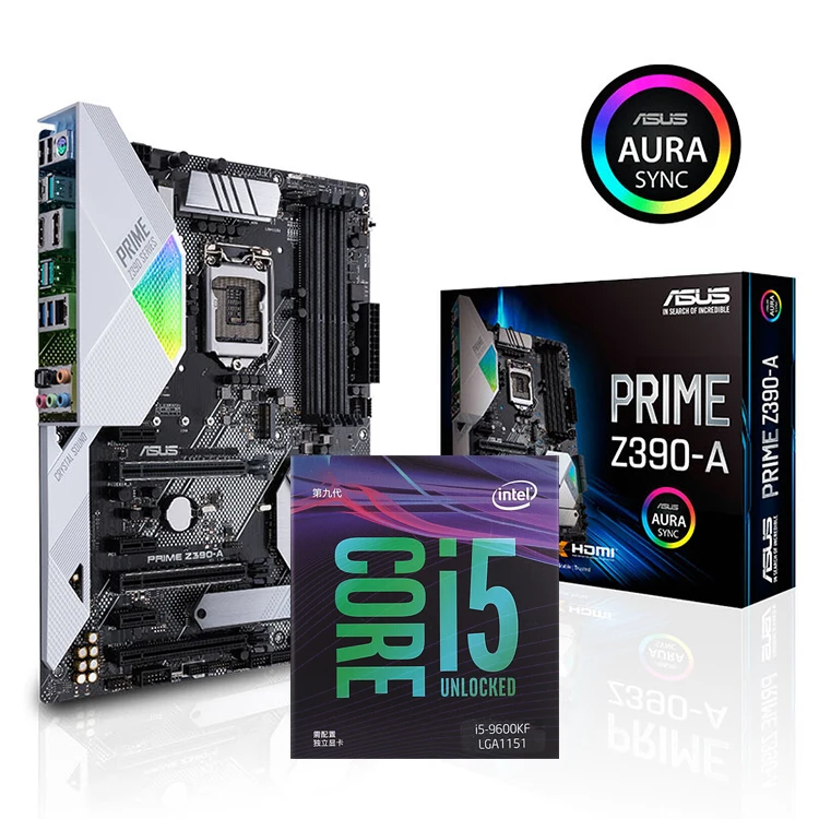 Used ASUS PRIME Z390-A Motherboard & Intel i5-9600KF CPU Combo